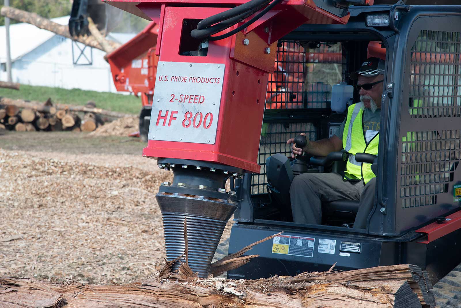 HF-800 2 Speed cone screw splitter at the 2021 Paul Bunyan Show